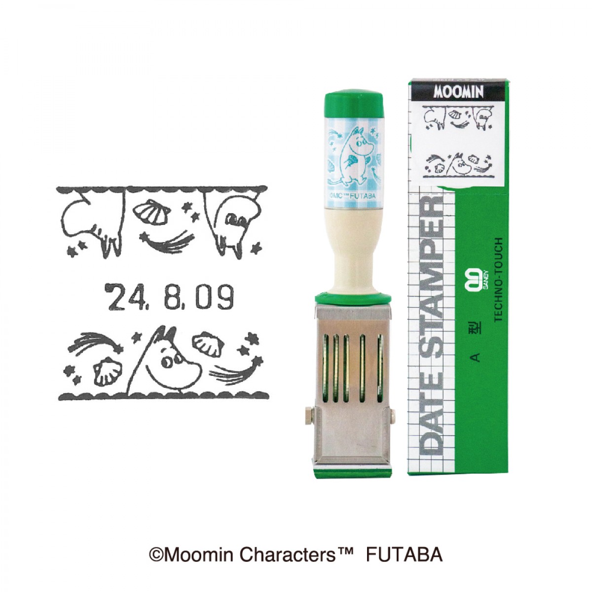「ムーミン日付印」