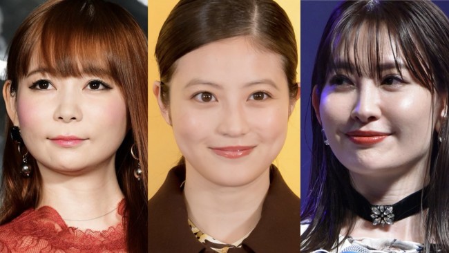 （左から）中川翔子、今田美桜、小嶋陽菜