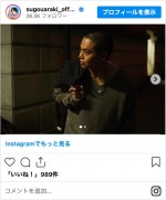 毎日バリカンでメンテナンスしているという坊主頭　※「菅生新樹」インスタグラム