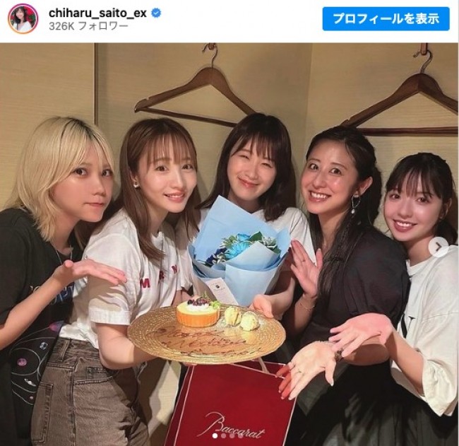 （左から）川後陽菜、能條愛未、高山一実、斎藤ちはる、和田まあや　※「斎藤ちはる」インスタグラム