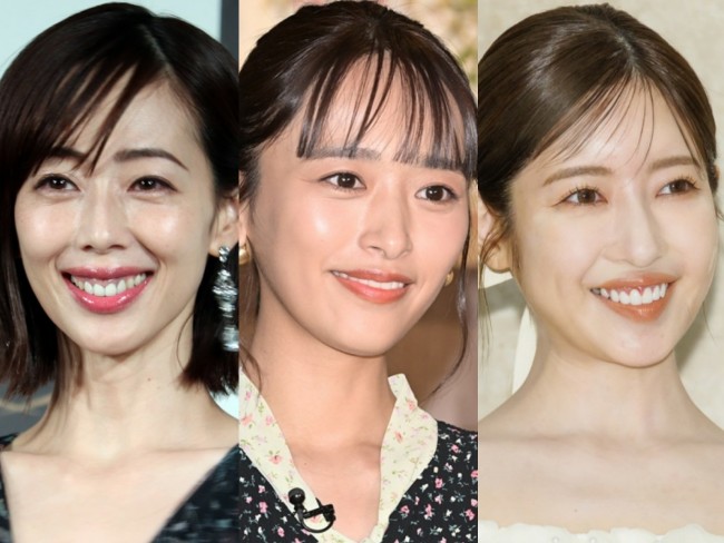 （左から）井上和香、近藤千尋、舟山久美子