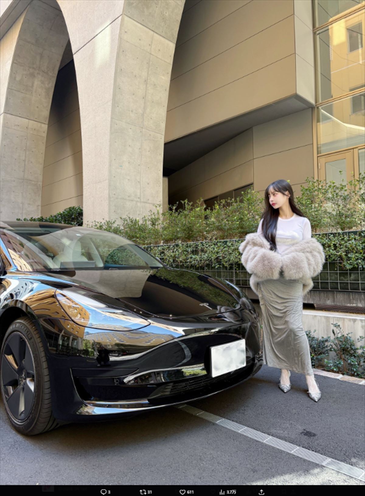 中村雅俊と五十嵐淳子の三女、2年間乗っている車に衝撃　ピカピカ車体に「カッコよすぎ」の声