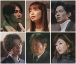 ドラマ『財閥復讐～兄嫁になった元嫁へ～』に出演する（上段左から）西垣匠、宇垣美里、猪塚健太、（下段左から）武田航平、渡辺いっけい、高岡早紀