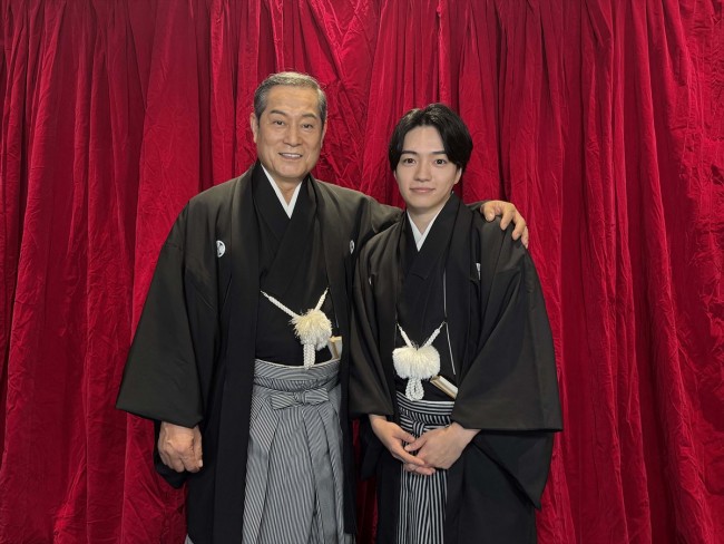 ドラマ『新・暴れん坊将軍』に出演する（左から）松平健、なにわ男子・西畑大吾