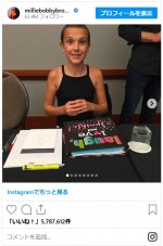 ミリー・ボビー・ブラウン『ストレンジャー・シングス』撮影終了で涙※「Millie Bobby Brown」インスタグラム