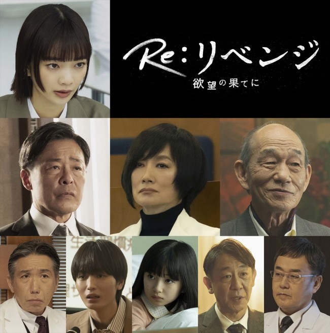 ドラマ『Re：リベンジ‐欲望の果てに‐』に出演する（1段目左）見上愛、（2段目左から）光石研、余貴美子、笹野高史、（3段目左から）梶原善、青木柚、白山乃愛、利重剛、小木茂光