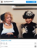 生前のフジコ・ヘミングさん（左）との思い出の写真を掲載した黒柳徹子（右）　※「黒柳徹子」インスタグラム