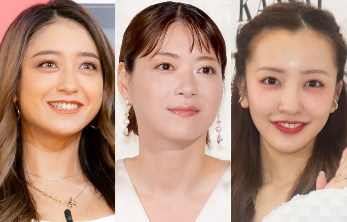 （左から）みちょぱ、上野樹里、板野友美