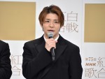 『第75回NHK紅白歌合戦』記者会見に出席した岸優太（Number_i）