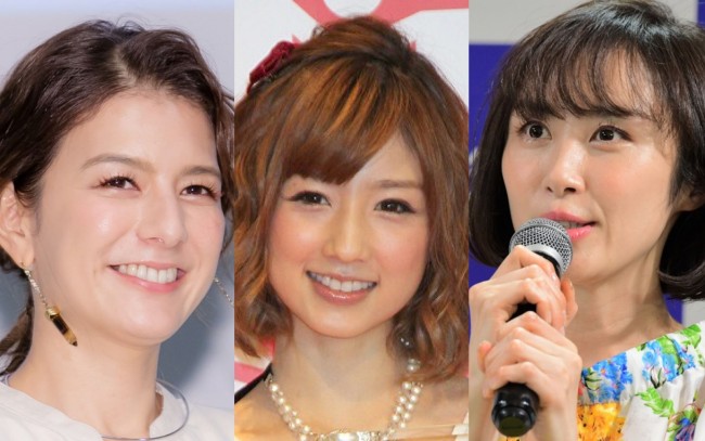 （左から）スザンヌ、小倉優子、山口もえ