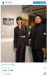 稲垣啓太&貴子夫妻　ウインドウショッピングしているだけで絵になる！　※「稲垣啓太」インスタグラム