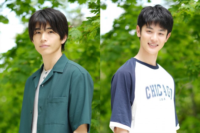 ドラマ NEXT『ひだまりが聴こえる』でW主演を務める（左から）中沢元紀、小林虎之介