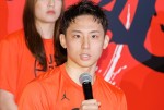 バスケットボール 男子日本代表・河村勇輝選手、三井不動産 AKATSUKI JAPAN 壮行会に登場