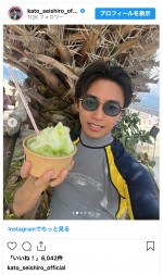 加藤清史郎、7年ぶりに海を満喫する夏男ショットを披露　※「加藤清史郎」インスタグラム