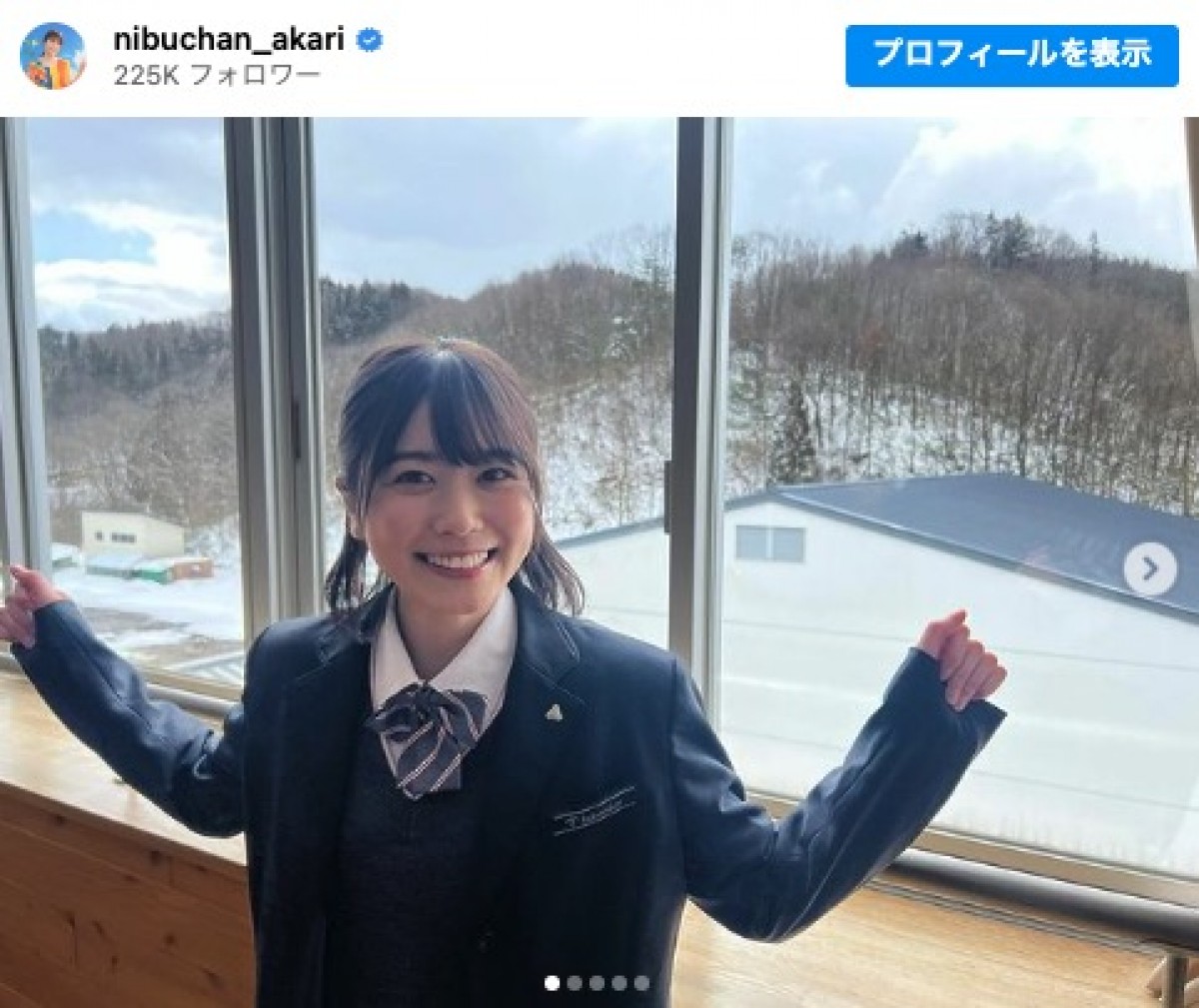 日向坂46・丹生明里、制服オフショットに反響「こんな可愛い子と青春したい」