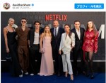 Netflixのドキュメンタリーシリーズ『ベッカム』のロンドンプレミアにて　※「デヴィッド・ベッカム」インスタグラム