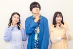 テレビアニメ『杖と剣のウィストリア』インタビューより（左から）関根明良、天崎滉平（※「崎」の正式表記は「たつさき」）、天野聡美