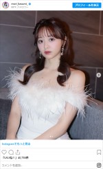 森香澄、キャバ嬢姿に騒然　※「森香澄」インスタグラム