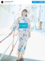 のん、透明感あふれる浴衣姿で31歳の誕生日を報告　※「のん」インスタグラム