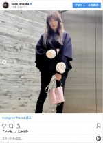 工藤静香の“乙女なセーター”　※「工藤静香」インスタグラム