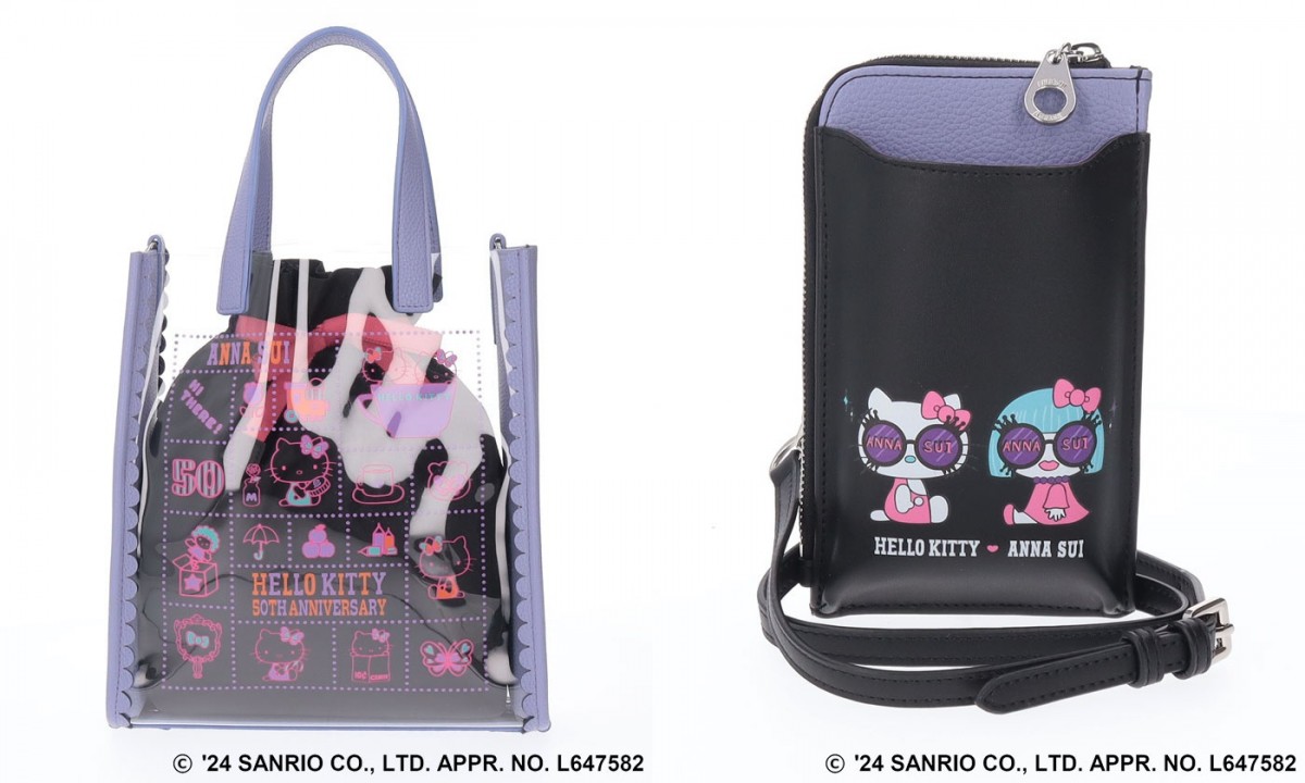 ハローキティ×「ANNA SUI」がコラボ！　絵描き歌デザインのモードな「A4トートバッグ」など登場