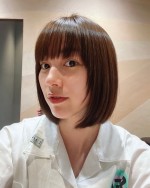 初めてブラウンヘアにしたのん　※「のん」ブログ