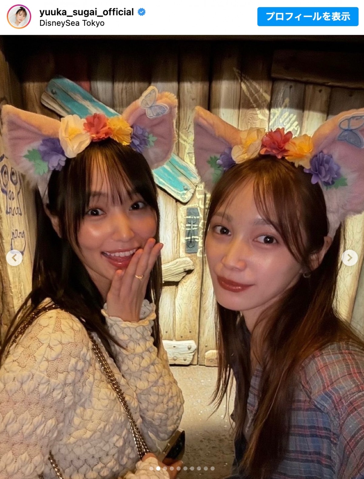 菅井友香、中村ゆりかとディズニーシーで仲良しデート「ゆかゆり最高」「このペアしか勝たん」