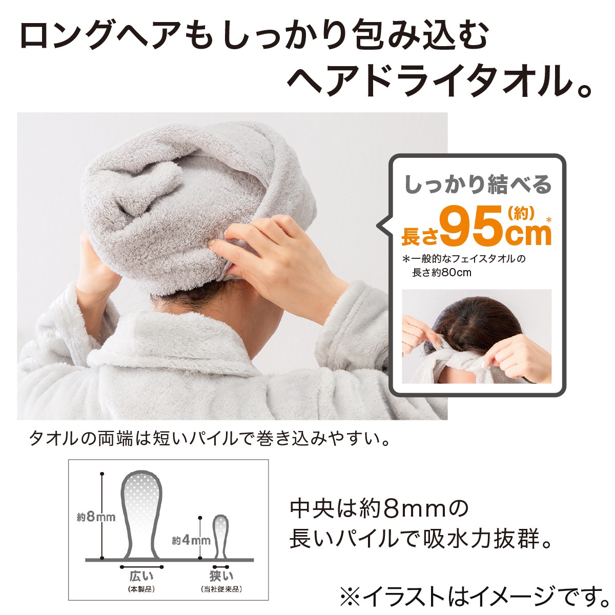 ニトリ「ヘアドライ専用タオル」20240925