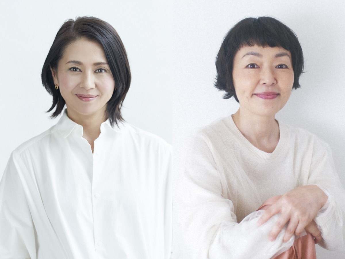 ドラマ『団地のふたり』に出演する（左から）小泉今日子、小林聡美