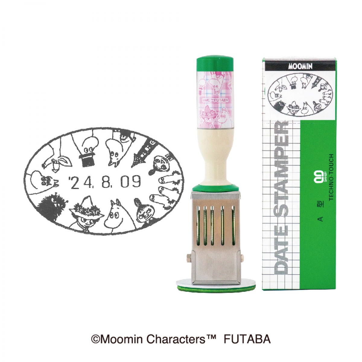 「ムーミン日付印」