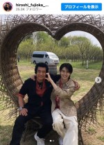 【写真】藤岡弘、息子・藤岡真威人と親子ショット　「笑ったお顔そっくり」「親子2代男前俳優」