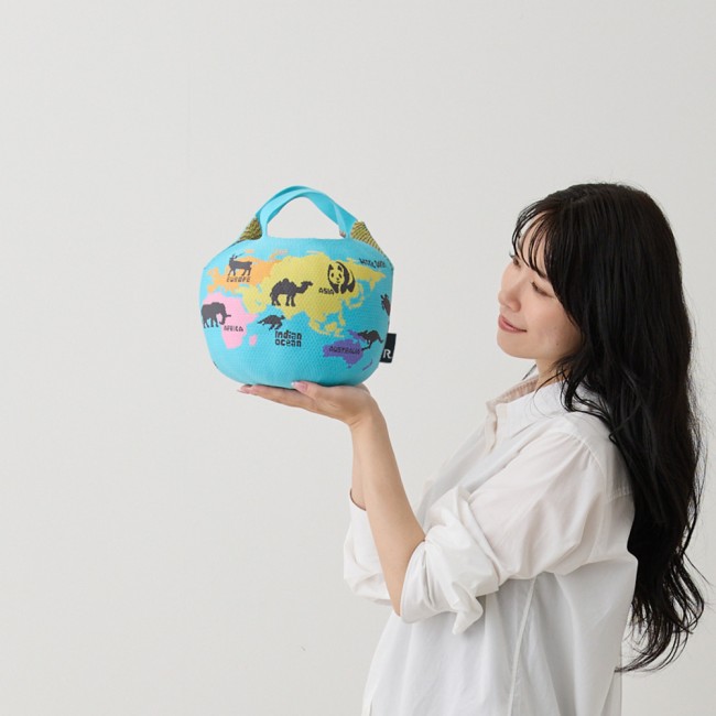 ROOTOTE“地球儀みたいなミニトート”発売！　パンダなどデザインされたニット素材のアイテム