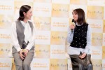 （左から）星野真里＆加藤ローサ、ドラマ『きみの継ぐ香りは』記者発表会に登壇