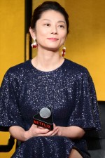 小池栄子、Netflixシリーズ『地面師たち』完成報告会に登場