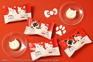 ハローキティ×「ねこねこ」がコラボ！　限定パッケージの猫型スイーツが登場へ