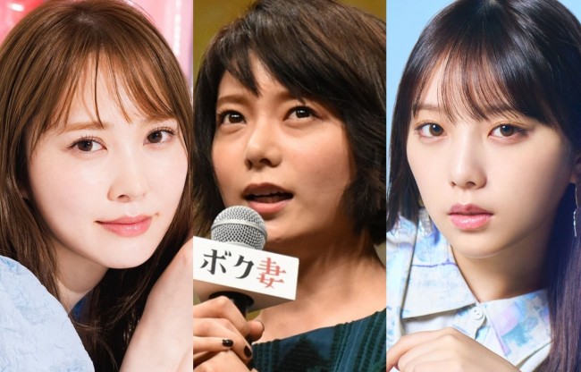 （左から）加藤史帆、森カンナ、与田祐希