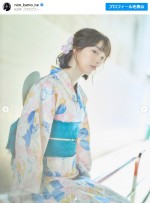 のん、透明感あふれる浴衣姿で31歳の誕生日を報告　※「のん」インスタグラム