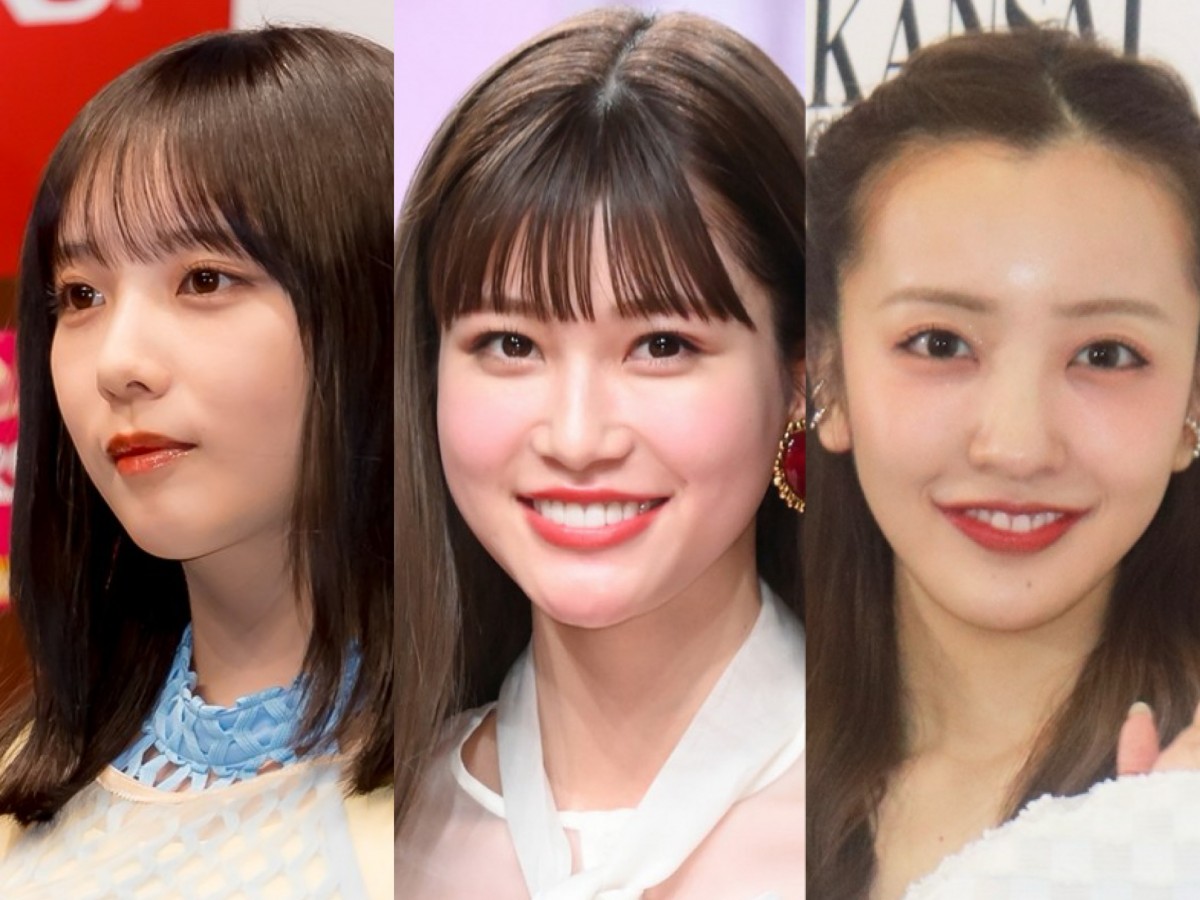 （左から）与田祐希、生見愛瑠、板野友美