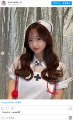 森香澄、ナース姿を披露　※「森香澄」インスタグラム