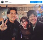 【写真】伊藤沙莉、2人の“兄”と3ショット　“母”石田ゆり子もびっくり「えー〜！」