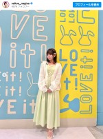 齊藤なぎさの番組オフショット　※「齊藤なぎさ」インスタグラム