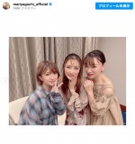 （左から）矢口真里、石川梨華、保田圭　※「矢口真里」インスタグラム