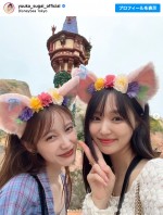 菅井友香、中村ゆりかとディズニーシーで仲良しデート　※「菅井友香」インスタグラム