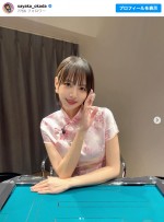 “役満ボディ”岡田紗佳、ピンクチャイナドレス姿に反響「なにこの天使」「めっちゃ可愛い」