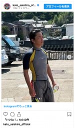 加藤清史郎、7年ぶりに海を満喫する夏男ショットを披露　※「加藤清史郎」インスタグラム