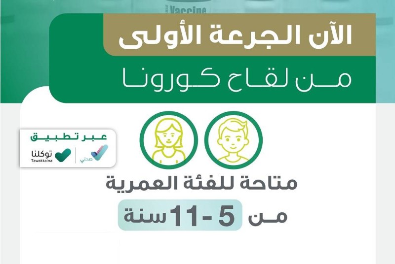 إتاحة لقاح كورونا للأطفال للفئة العمرية 5 - 11 عاما