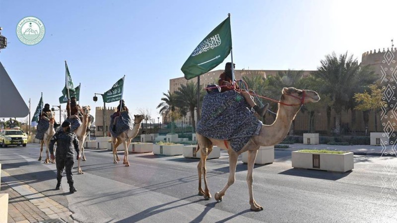 مسيرة الهجانة للاحتفال بمناسبة يوم التأسيس في الدرعية