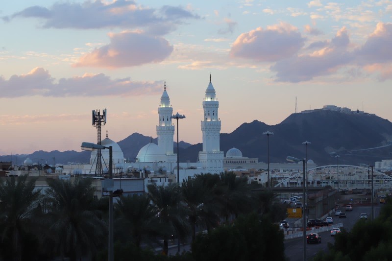 مسجد القبلتين. (تصوير: بندر الترجمي)