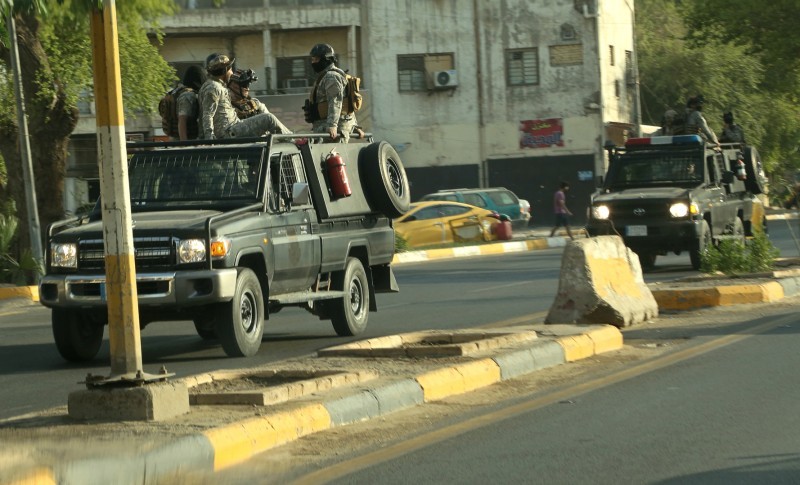 عناصر من الحشد الشعبي في بغداد