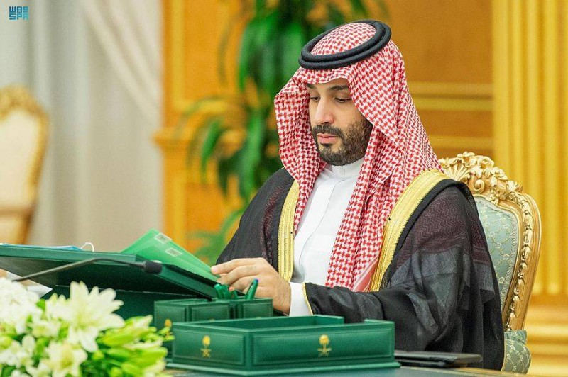 الأمير محمد بن سلمان، مترأسا جلسة مجلس الوزراء اليوم.